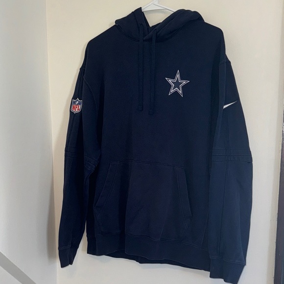 NFL/NIKE Dallas Cowboys Navy Hoodie with Star Logo - Picture 1 of 5